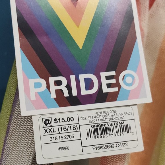 Toddler Pride Tutu - Rainbow Striped - Picture 4 of 4